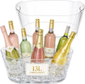Lifewit 13L Plastic Ice Bucket for Parties 2 Pcs, BPA Free