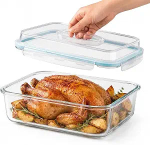 Sorbus 4800 ML, 163 oz LARGE Glass Food Storage Container with Airtight Lid
