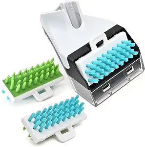 Shark PX201 3.5"Tough Stain Cleaning Brush Attachment for with Shark PX201, PX202BRN, Shark CarpetXpert Upright EX201 R-EX200 R-EX201 EX150 EX151, Reversible Bristle Replacement Brush Part (1+2)