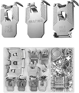 111Pcs Picture Hanging Kit Hooks 25 40 65 LB Drywall Hangers Claw