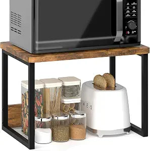 MARTY Countertop Organizer,17.1"x12.4", Cabinet Organizer Microwave Stand