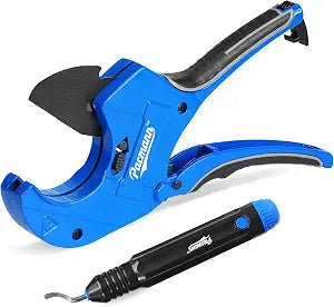 PVC Pipe Cutter, Up to 2-1/2", Ratchet Pipe Cutter Heavy-Duty
