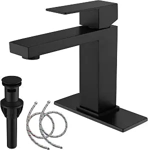 Black Faucet Bathroom, Matte Black Bathroom Faucet Single Hole