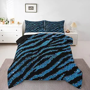 Feelyou Zebra Duvet Quilt Full Size Women Men