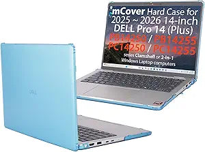 mCover Case ONLY Compatible for 2025-2026 14" Dell Pro 14 Plus PB14250 PB14255 and Pro 14 PC14250 PC14255 Windows PC (NOT Fitting Any Other Dell Models)- Aqua