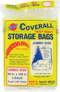 Warp Brothers CB-60 Warp's Banana Bags, Plastic, 60 x 108-Inch. (Pack of 2)