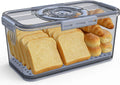 Clear Bread Box with Lid and Handle,Time Recording , Camping Outdoor Travel