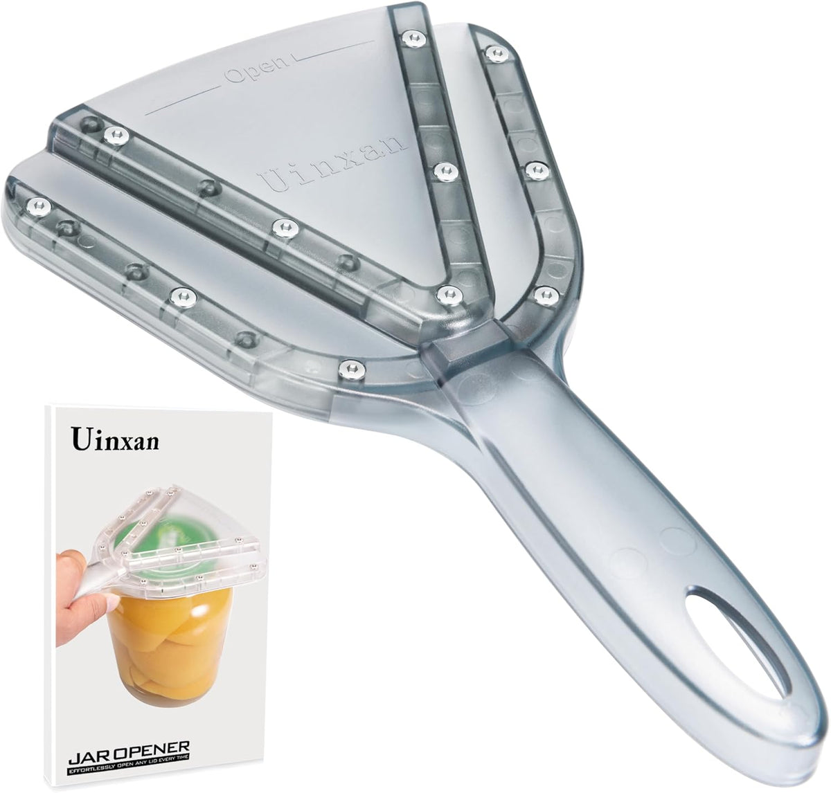 Uinxan Jar Opener, Ideal for Weak Hands & Seniors with Arthritis (Blue)
