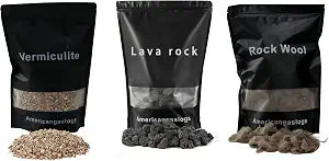 Rock Wool+Lave Rock+Vermiculite for Gas logs (for 18-24 Inch Fireplace)