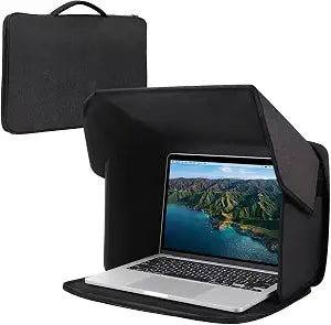 Laptop Sun Shade & Privacy Hood, 13-16 inch, Black