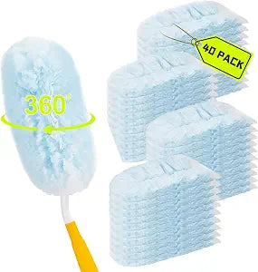 40 Count Duster Refills Compatible with Swiffer Dusters