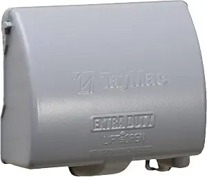 TayMac MX4380S EXTRA DUTY Gray 1-Gang Expandable Weatherproof In-use 3-1/2-in. Electrical Outlet Cover for Home Improvement, Outdoor Outlet Cover for Electrical Box, UFAST Configuration