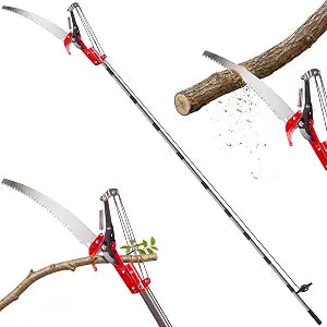 Suchtale 10FT Pole Tree Pruner for High Branch Trimming with Saw