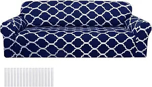 Peryiter 1 Pcs Navy Blue Couch and Loveseat Sofa Covers,1 Size
