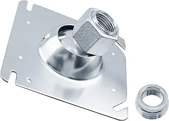 SIHAI 2 Packs 4-Inch Square Swivel Pendant Fixture Hanger Cover, Heavy Duty for Mounting on Flat/Sloped Ceilings, Fits 4" Square Electrical Box, 1/2" & 3/4" Conduit