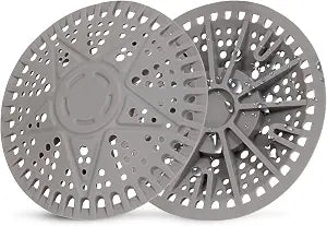 ZOOY Shower Drain Hair Catcher, 2 Pack 5.5 Inch Large Silicone Drain Cover, Rubber Hair Drain Catcher, Anti-Clog Hair Trap Strainer Protector for Shower, Bathroom, Bathtub, Tub Sink(New Gery)