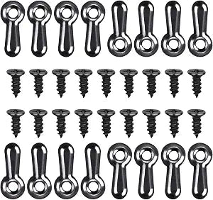 160-Piece Metal Picture Frame Set with 160 Screws, Turn Button Fasteners, Black Frame Hardware, Hanging Hangers for Photos, Crafts, Posters