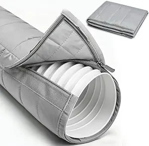 Portable AC Hose Insulation Sleeve 58" Zippered Cover for 5.1" & 5.9" Hoses