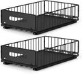Pull Out Cabinet Organizer, No Drill Slide Out Pantry Drawer 2 Pack