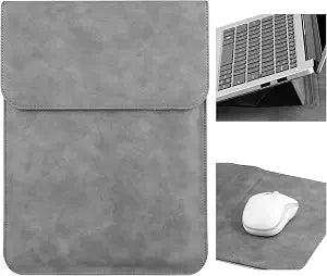 HoYiXi 17.3'' Laptop Sleeve with Stand Magnetic Closure for HP Essential 17/HP Pavilion Envy 17, Compatible with IdeaPad/LG Gram/ASUS/Dell/ROG Strix/Acer 17"-17.3" Laptop Bag, Grey