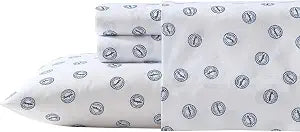 Wrangler - Full Bed Sheets, Breathable & Wrinkle Resistant Bedding, Includes Matching Sham & Pillowcases, Dorm Essentials (Tossed Button Blue)