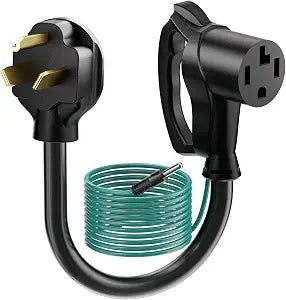 PlugSaf 1.5FT 4 Prong to 3 Prong Dryer Adapter, NEMA 10-30P to 14-30R