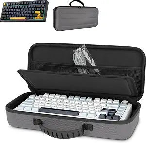 75% Keyboard Case, Hard Shell Travel Carrying Bag for Aula F75