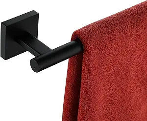 KOKOSIRI Towel Rails Bathroom Towel Bars Matte Black 24 Inch Bath Towel Holder for Cabinet Kitchen Wall Stainless Steel B4005BK-L24