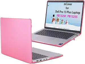 mCover Case ONLY Compatible for 2025-2026 13.3" Dell Pro 13 Plus PB13250 PB13255 Clamshell or 2-in-1 Windows PC(NOT Fitting Any Other Dell Models)- Pink