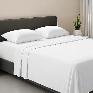 SGI bedding Queen Size White Soft Brushed Luxury Microfiber 4 Piece Sheet Set- Easy Care, Super Soft & Breathable Cool 15" Deep Pocket Fade Wrinkle Stain Resistant