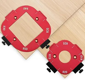 2 Pack Router Corner Radius Templates, Router Corner Jig (R10-R50)
