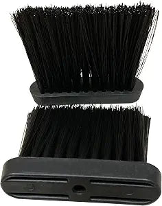 Fire Beauty Fireplace Replacement Brush Heads 2 Pack 3/8 Thread Black