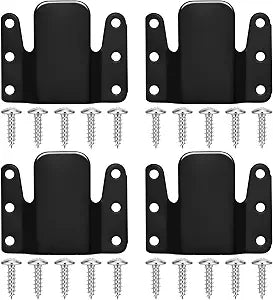 Modular Couch Connectors to Make Sectional Stay - 4 Pack Furniture Connectors with Screws for Sofa and Recliner - Sectional Couch Clips and Hooks