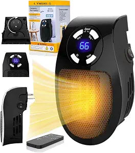Smart Plug in Heater for Indoor Use,450W Wall Outlet Space Heater