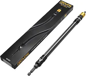 LEXIVON Drill Bit Holder, 12-Inch Flexible Extension, Quick-Release with 1/4-Inch Hex Shank | Rated for 3600 RPM, Guaranteed High Performance (LX-501)