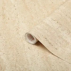 d-c-fix 346-0099 Decorative Self-Adhesive Film, Beige Marble, 17" x 78" Roll