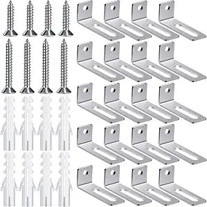Oudain 20 Set Whiteboard Installation Hardware Kit, Wall Brackets