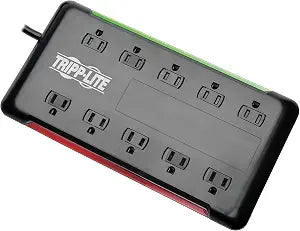 Eaton Tripp Lite TLP1006B Flat Plug Surge Protector Power Strip 10 Outlets