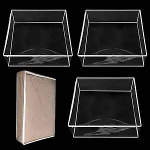 Geetery Plastic Couch Cushion Covers Waterproof, Clear, 3 Pcs