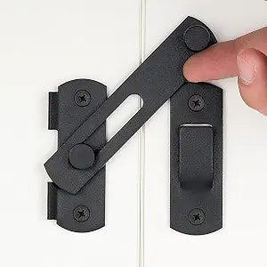 4 Packs Matte Black Stainless Steel Barn Door Latch flip Door Latch