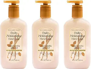 Bath & Body Works Cozy Vanilla Almond Moisturizing Hand Soap, 3-Pack