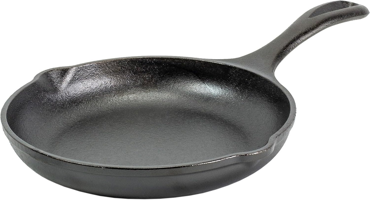 Lodge Chef Collection 8 Inch Pre-Seasoned Cast Iron Skillet, Perfect Sear