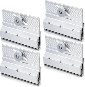 Yaocom 4 Pcs M 6053 Shower Door Rollers Top Bracket 3/4 in Plastic Wheel