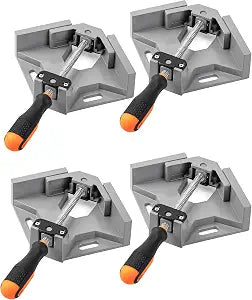 Bates- Corner Clamps for Woodworking, 4 Pack, 90 Degree Clamp with Adjustable Swing Jaw Aluminum Alloy Frame, Right Angle Clamps for Woodworking