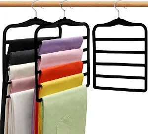 Closet Organizers and Storage, 3 Pack Velvet Pants-Hangers-Space-Saving