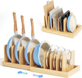 ORDORA Pots and Pans Organizer, Expandable Pot Lid Organizer under Cabinet