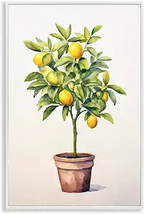 Citrus Tree Botanical Kitchen, 12 x 18 Inch Framed Gicle Print