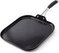 NutriChef 11-Inch Square Griddle Pan | Nonstick with Induction Base