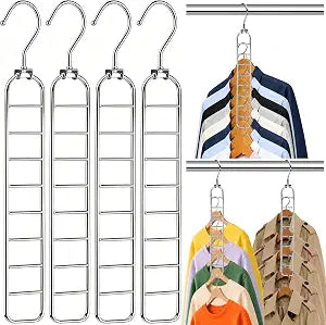 Space Saving Hangers 36-Hole Heavy Duty for Closet Organizers and Storage