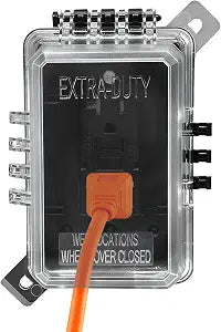 Weatherproof Electrical Outlet Cover Outdoor, Horizontal/Vertical Mount, Heavy-Duty Clear Cover for GFCI/Decorator Receptacles, Standard 1-Gang, ETL Certified, 1 Pack